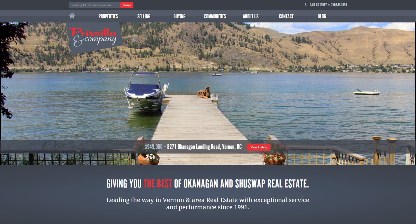 OkanaganHomes.com Home Page